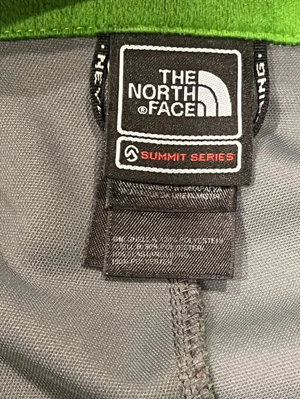 North Face Men's Full Zip Summit Series Windstopper Jacket, Green Gray, XXL